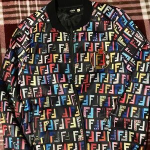 This is a Fendi fun fair bomber jacket,  in good excellent conditionon